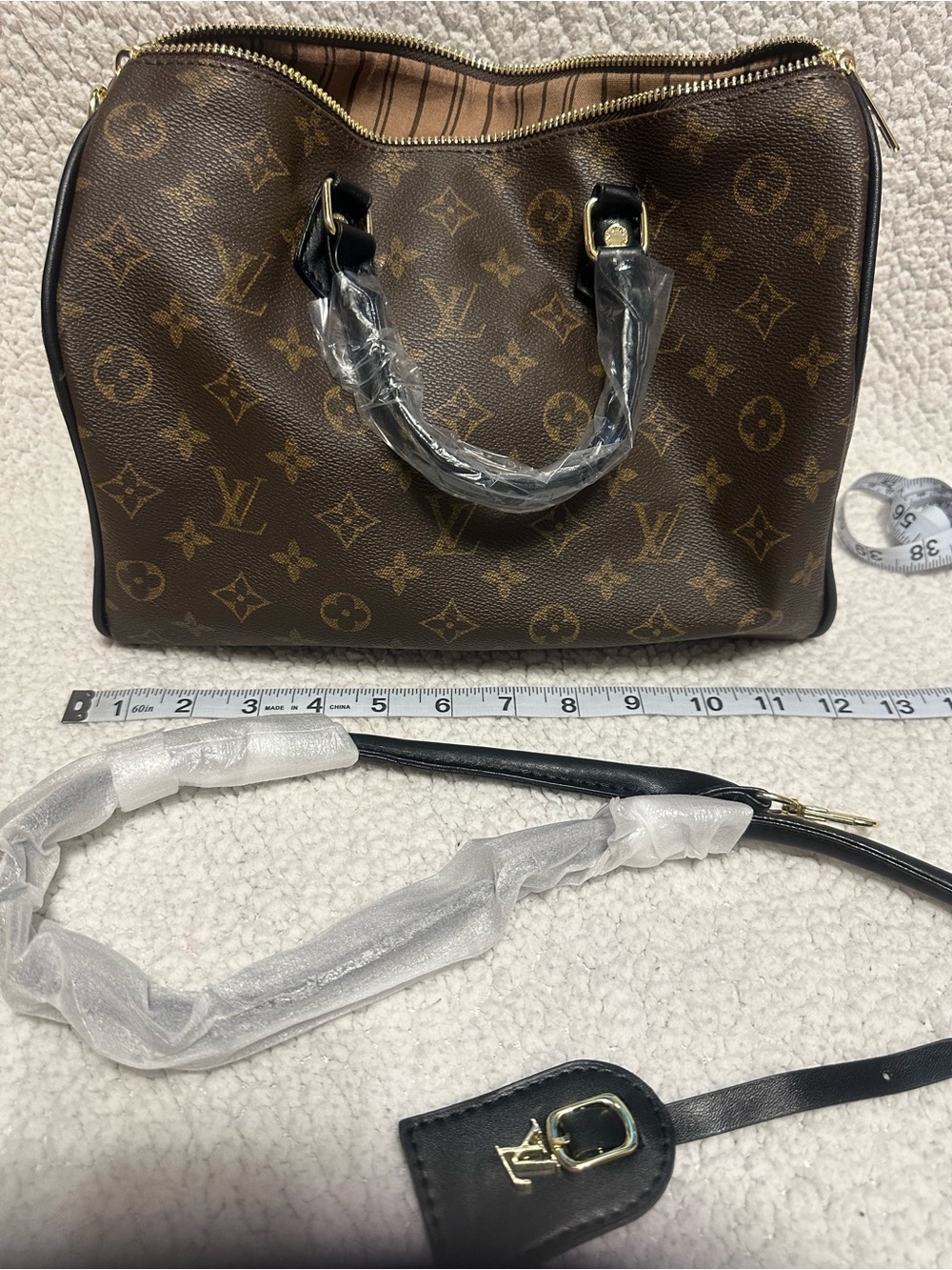 Louis Vuitton Brown Monogram Satchel Handbag INSPIRE ๐ - Picture 7 of 9